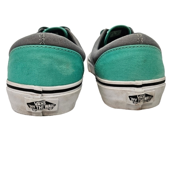 Vans Era Heel Pop Monument Gray &‎ Aqua Sneakers Size 8.5 Men's 10 Women's - Picture 4 of 11